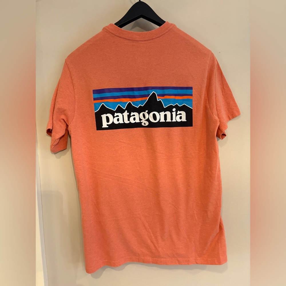 Patagonia salmon Coral Short Sleeve Tee size small